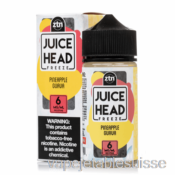 Vape Suisse Freeze Ananas Goyave - Jus De Tête - 100ml 3mg